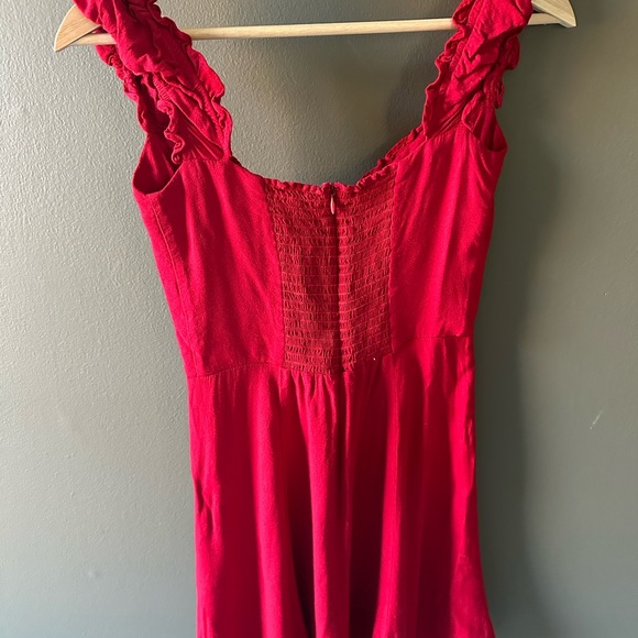 Reformation Red Mini Dress -Size 2 - Picture 2 of 4